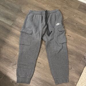 Nike Kids Charcoal Cargo Joggers